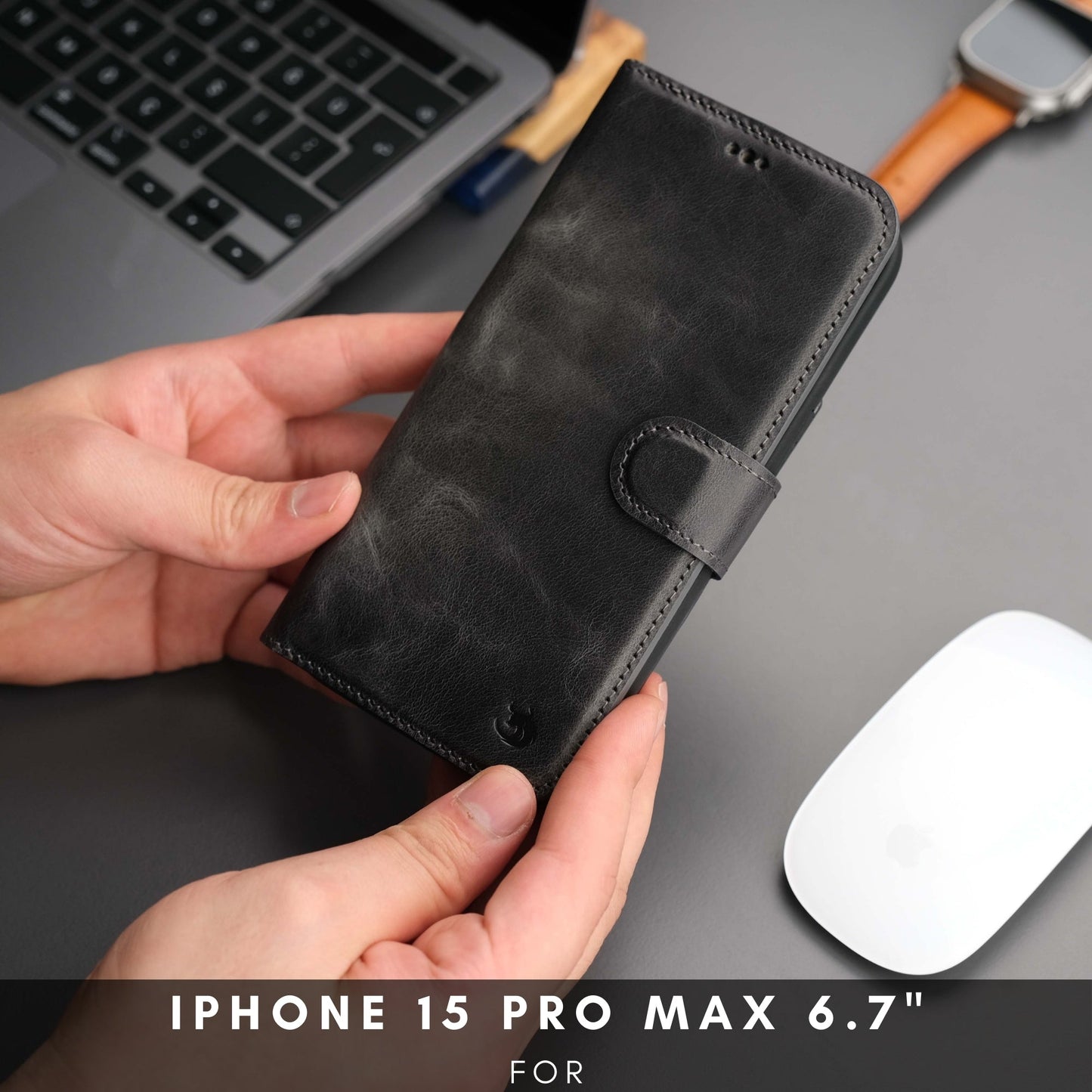 Casper Leather iPhone 15 Pro Max Wallet Case | MagSafe-38