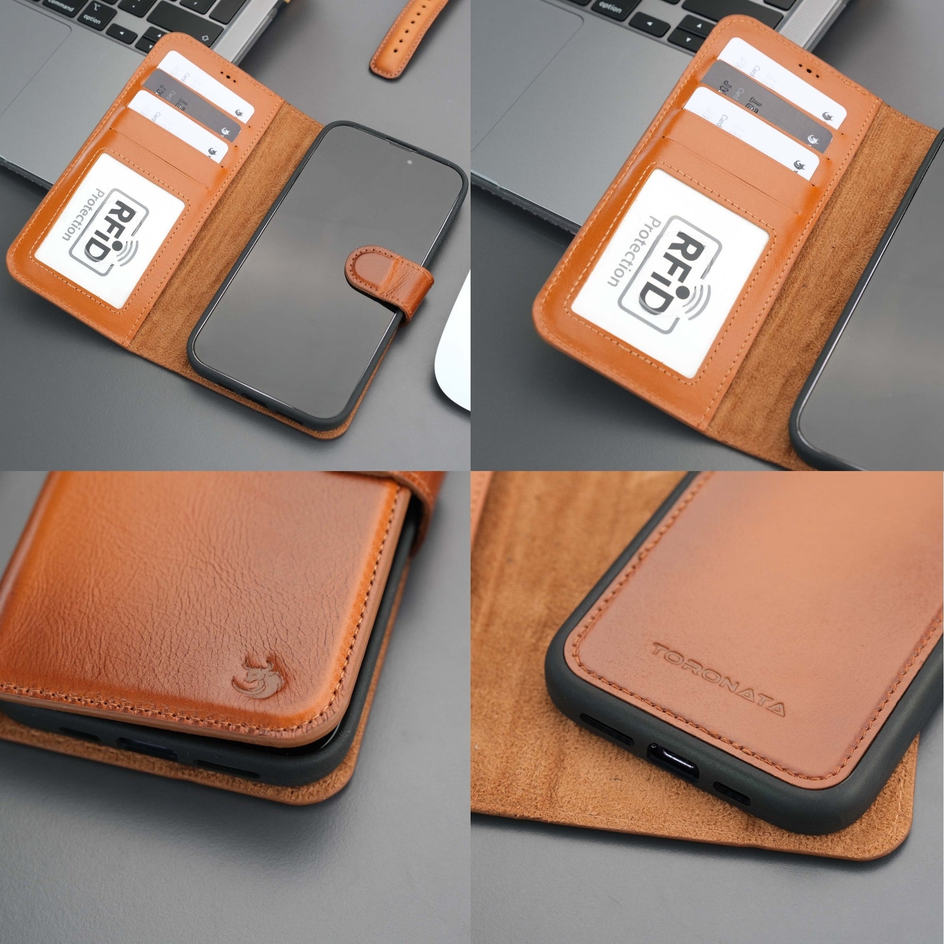 Casper Leather iPhone 15 Pro Wallet Case | MagSafe-8