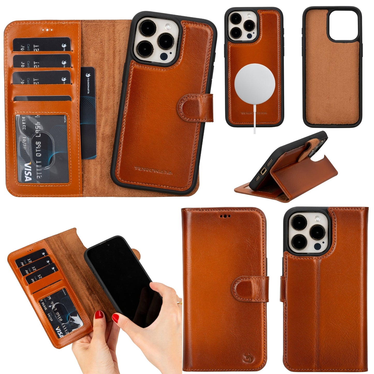 Casper Leather iPhone 15 Pro Max Wallet Case | MagSafe-9