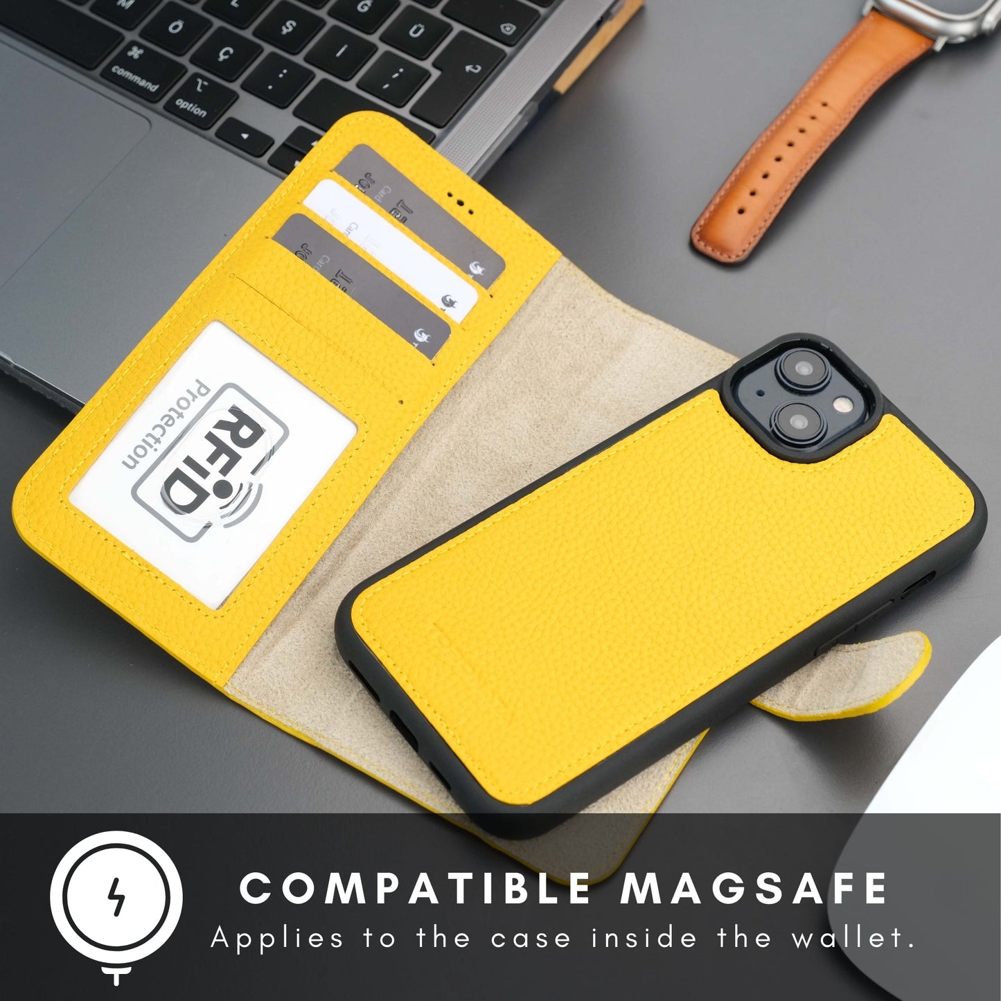 Casper Leather iPhone 15 Plus Wallet Case | MagSafe-71