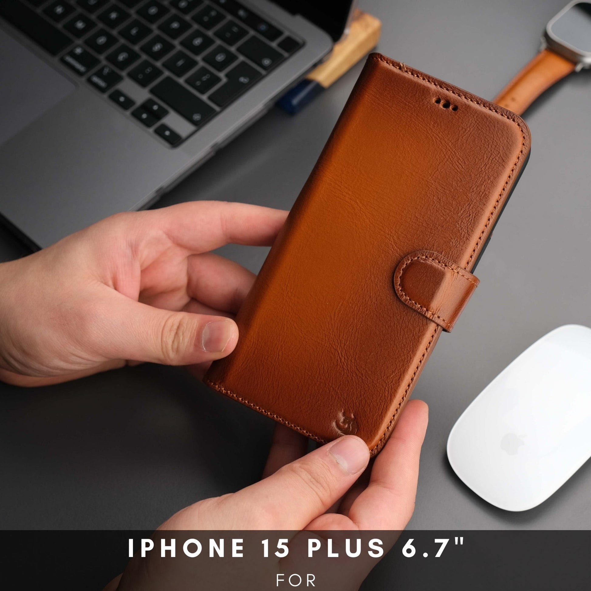 Casper Leather iPhone 15 Plus Wallet Case | MagSafe-21