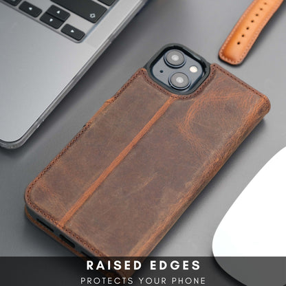 Casper Leather iPhone 15 Plus Wallet Case | MagSafe-14