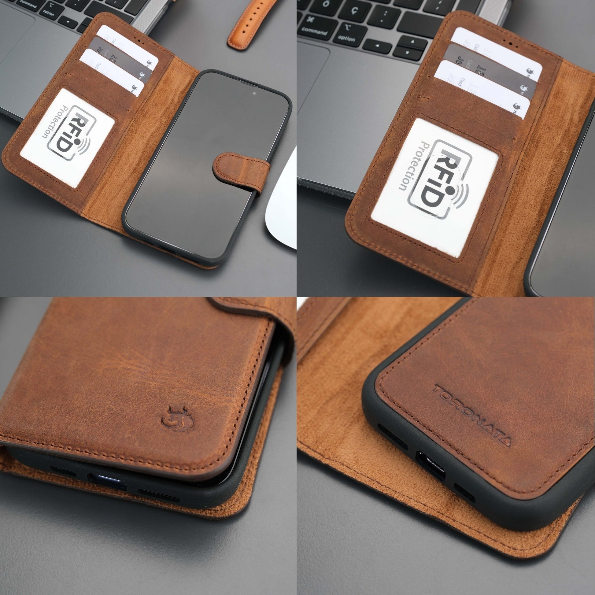 Casper Leather iPhone 15 Pro Wallet Case | MagSafe-44