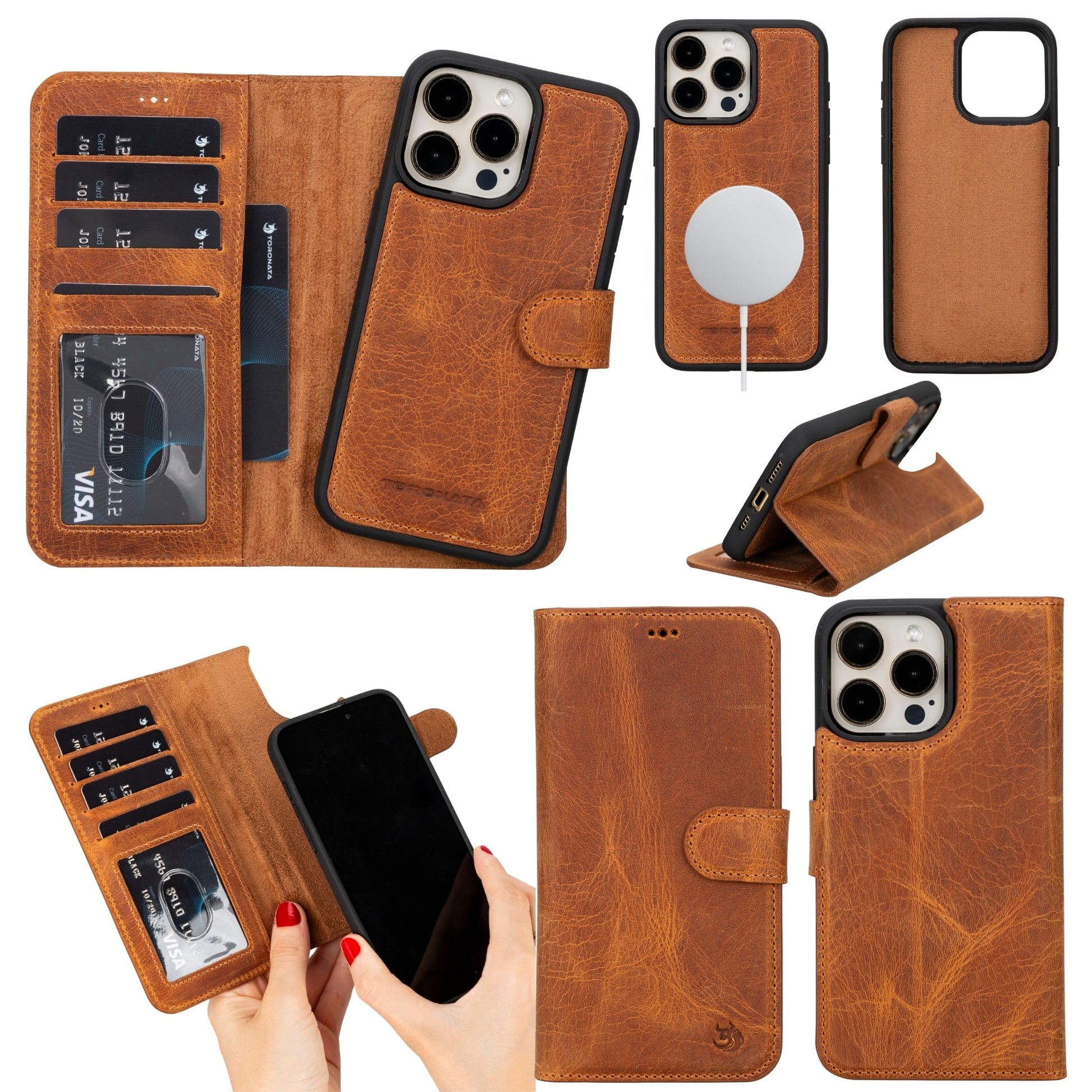 Casper Leather iPhone 15 Pro Max Wallet Case | MagSafe-27