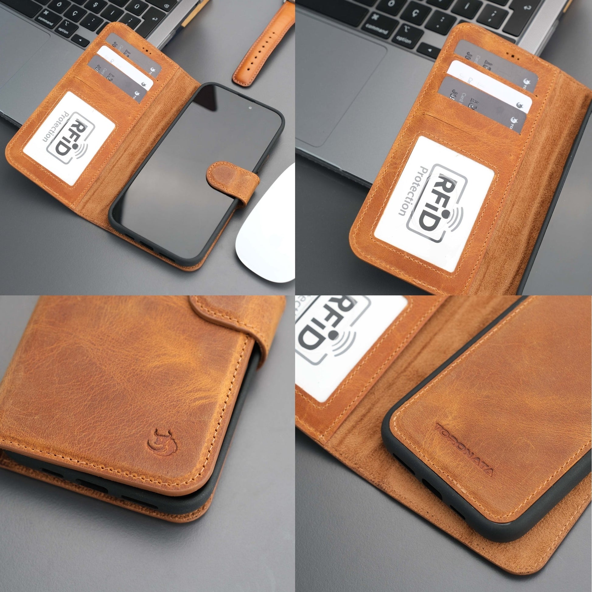 Casper Leather iPhone 15 Plus Wallet Case | MagSafe-35