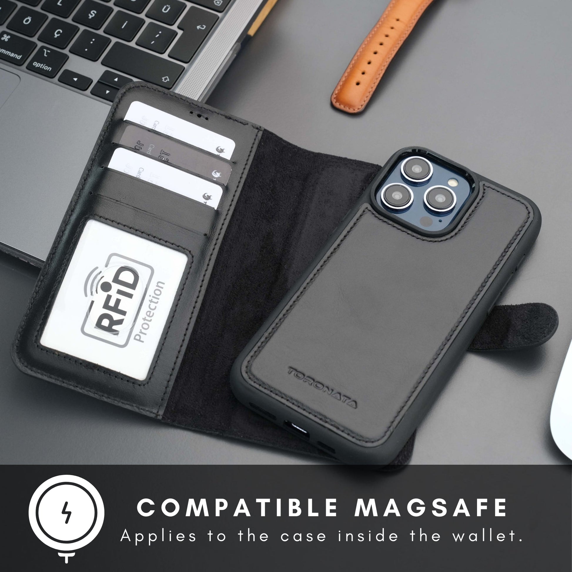 Casper Leather iPhone 15 Pro Max Wallet Case | MagSafe-22