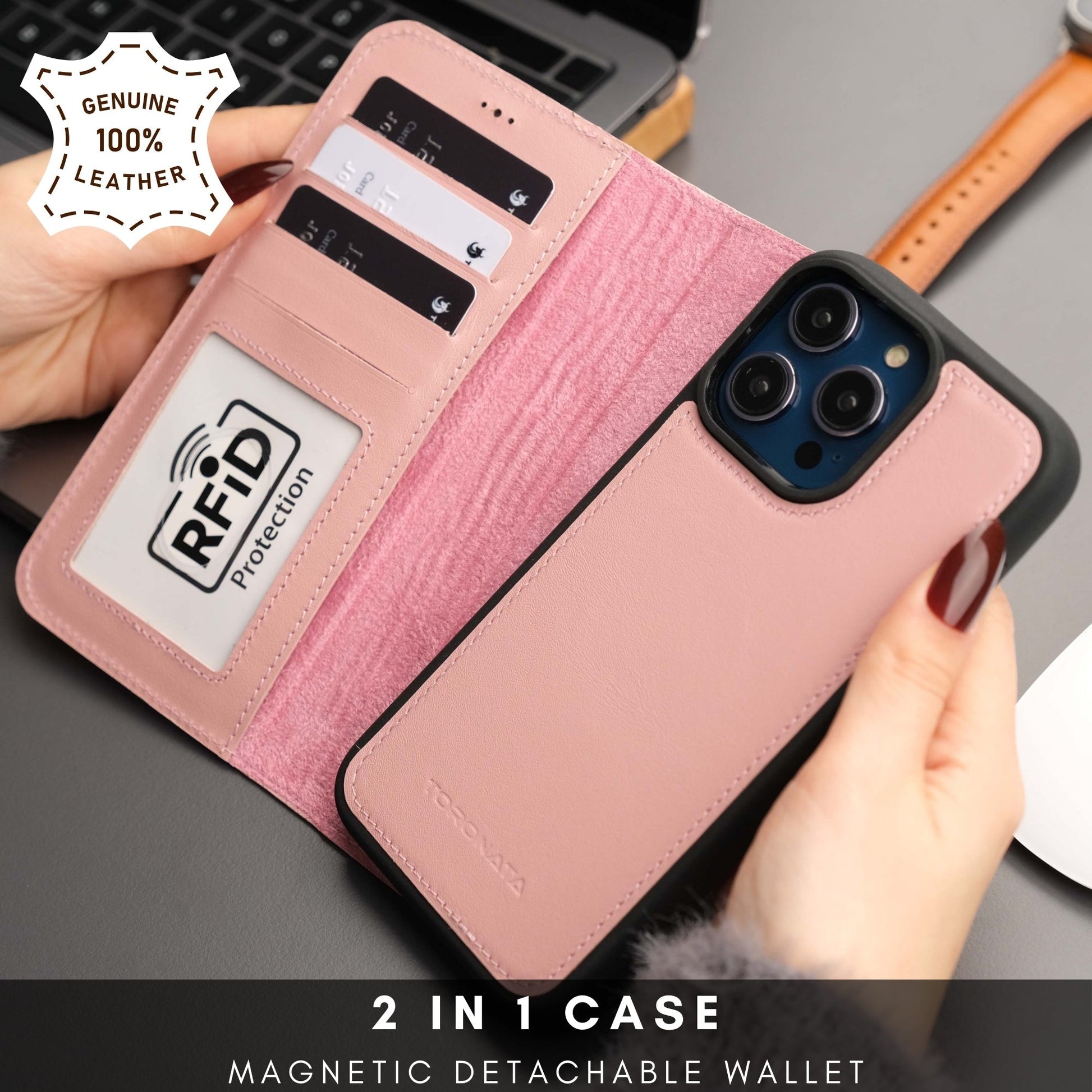 Casper Leather iPhone 15 Pro Max Wallet Case | MagSafe-55