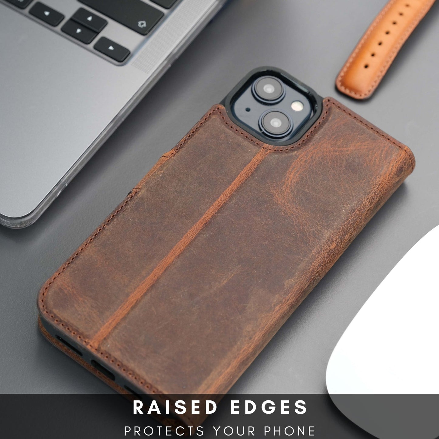 Casper Leather iPhone 15 Wallet Case | MagSafe-14