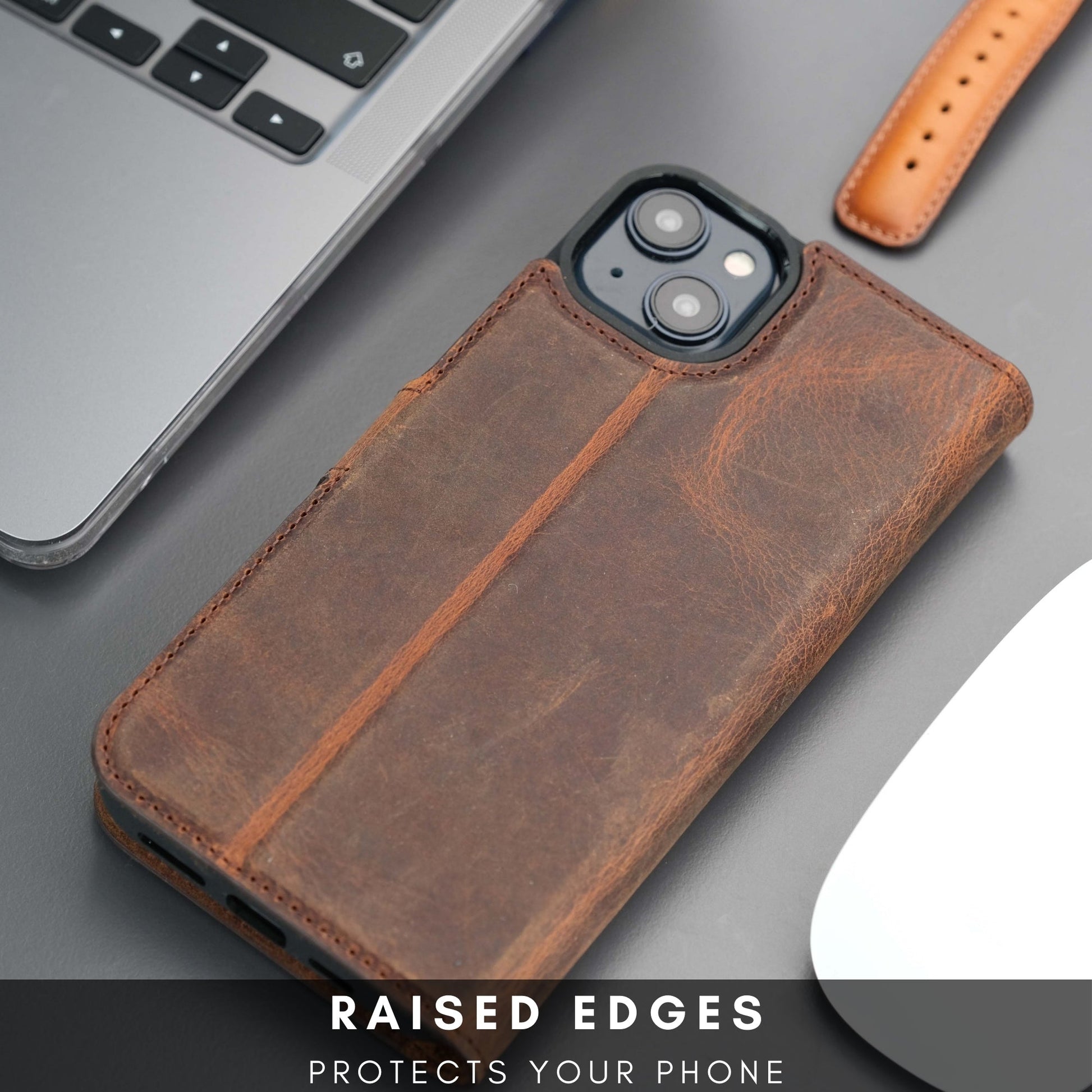 Casper Leather iPhone 15 Wallet Case | MagSafe-14