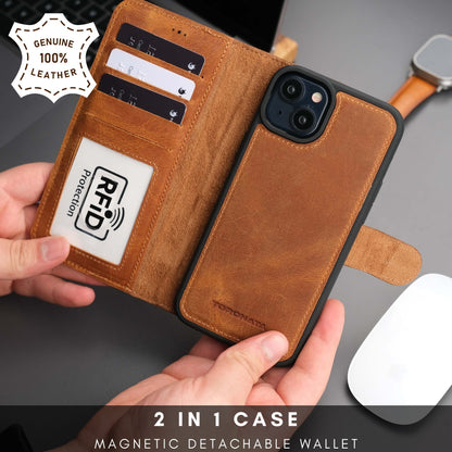 Casper Leather iPhone 15 Wallet Case | MagSafe-37