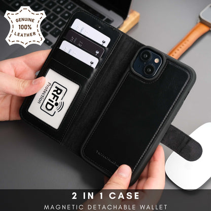 Casper Leather iPhone 15 Wallet Case | MagSafe-28