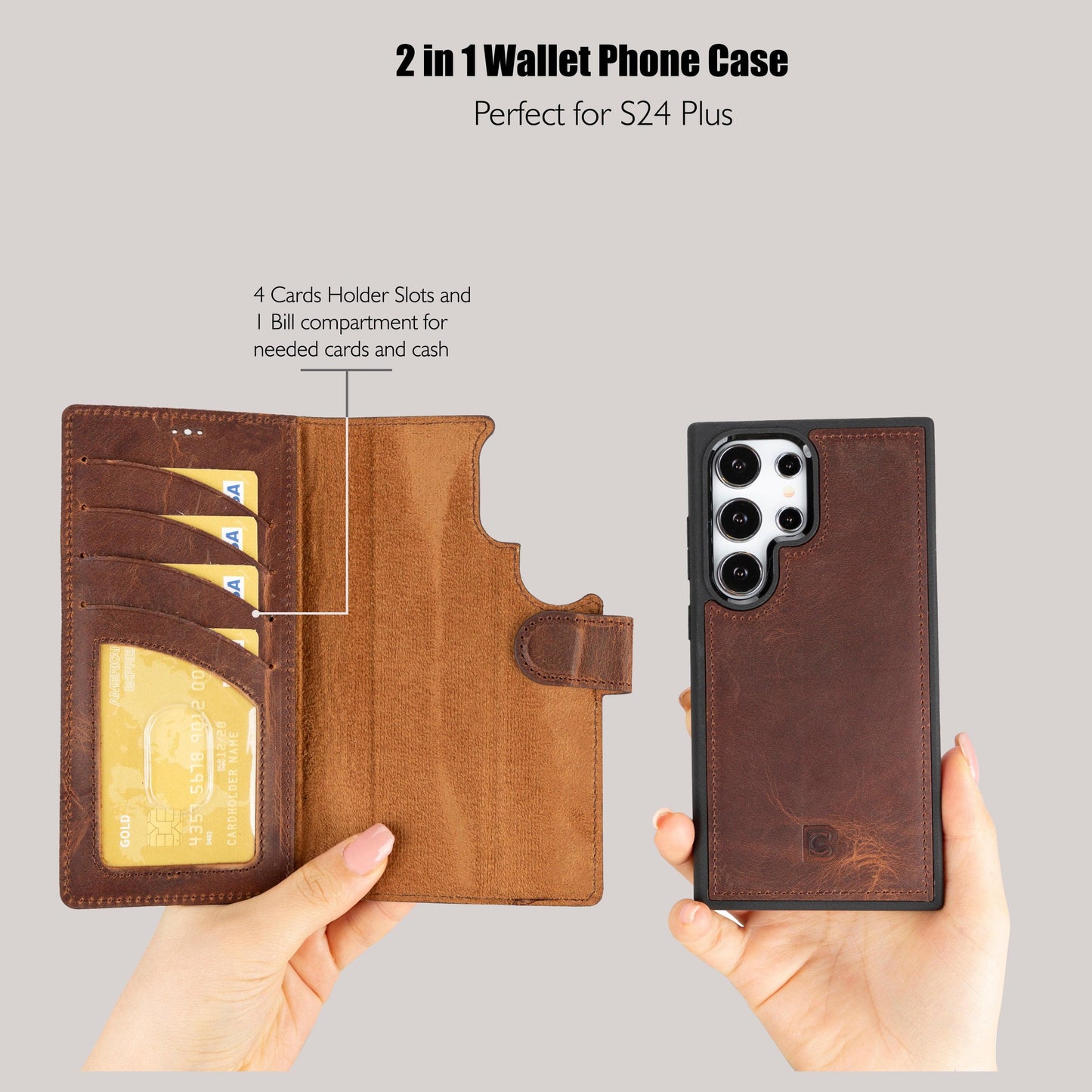 Leather Samsung Galaxy S24 Series Wallet Cases-47