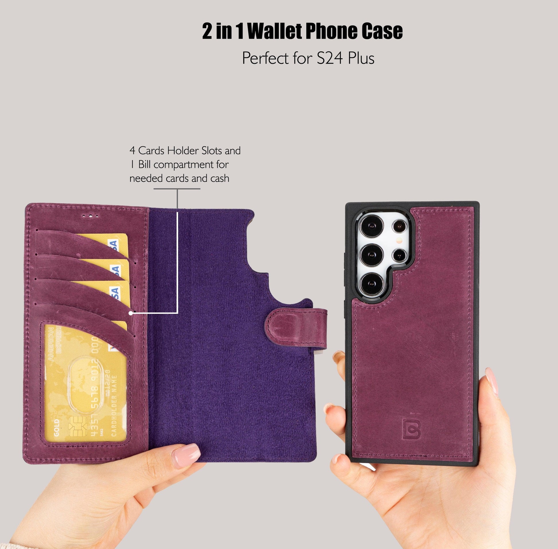 Leather Samsung Galaxy S24 Series Wallet Cases-38