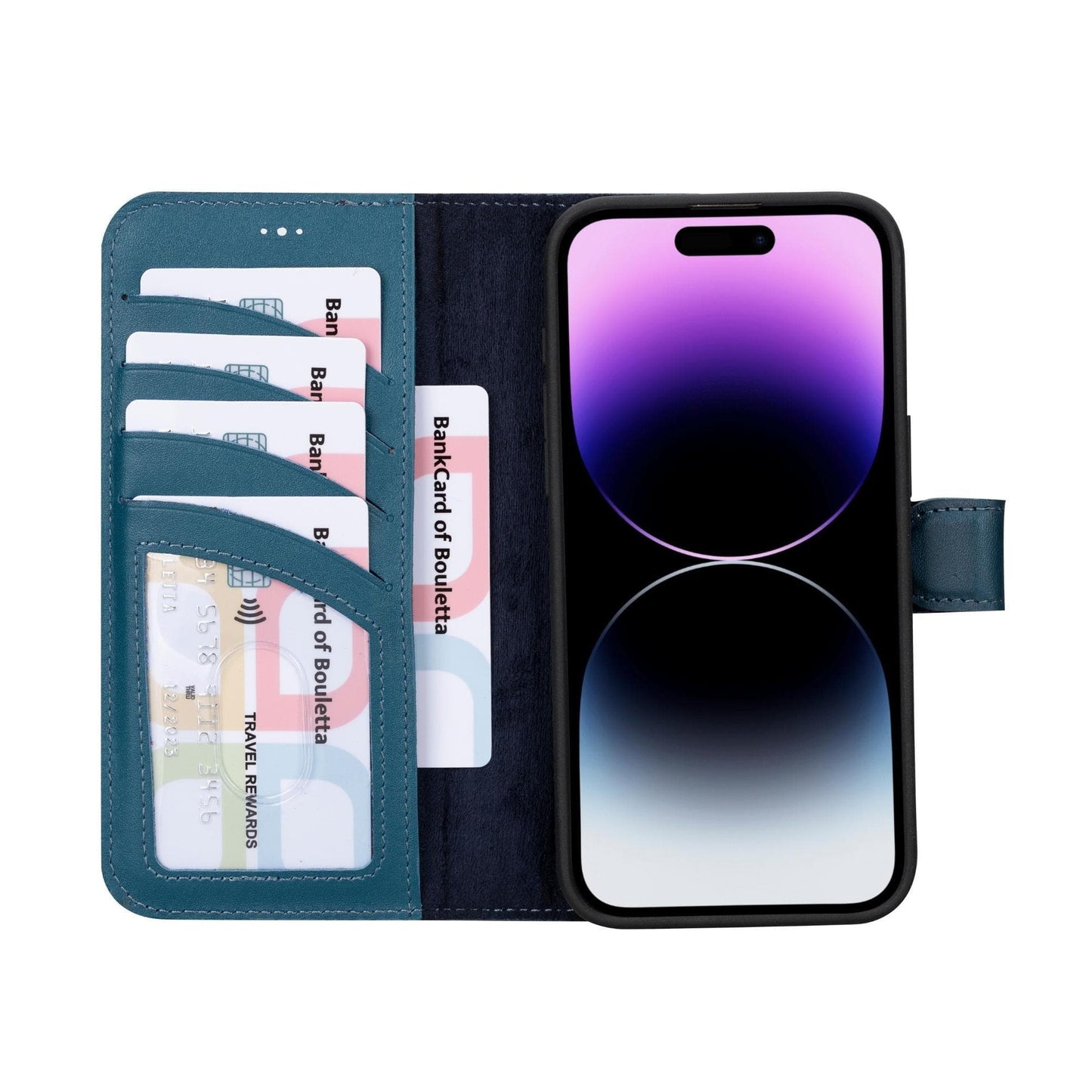 Versatile iPhone 15 Series Leather Wallet Case: Premium, MagSafe-Compatible, offering style and protection for iPhone 15, 15 Pro, 15 Pro Max, and 15 Plus models.